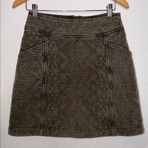 Anthropologie Pilcro A-Line Skirt Women's Mini
Cotton Quilted Back Zip size 4